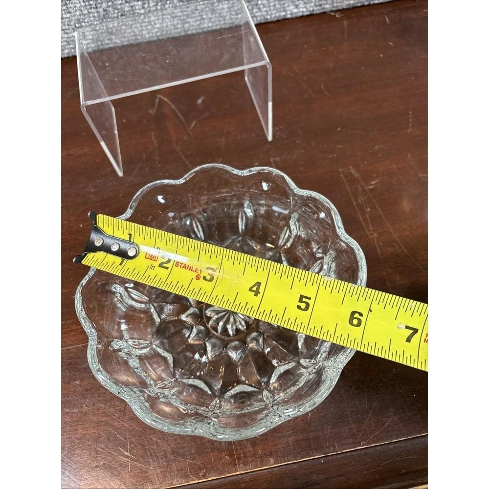 Vtg~Anchor Hocking~Fairfield Clear Crystal Individual Salad Bowl Serving Dish